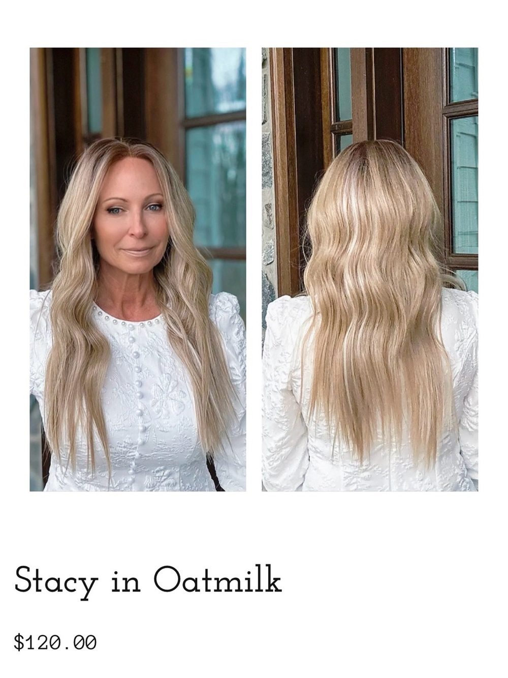 Oatmilk Blonde Women's Wig - Stacy Story